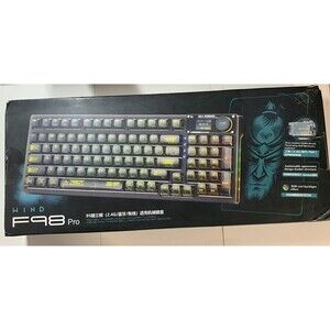 AULA F98 Wind Pro Wireless Mechanical Keyboard with Transparent Keycaps Hot Swap